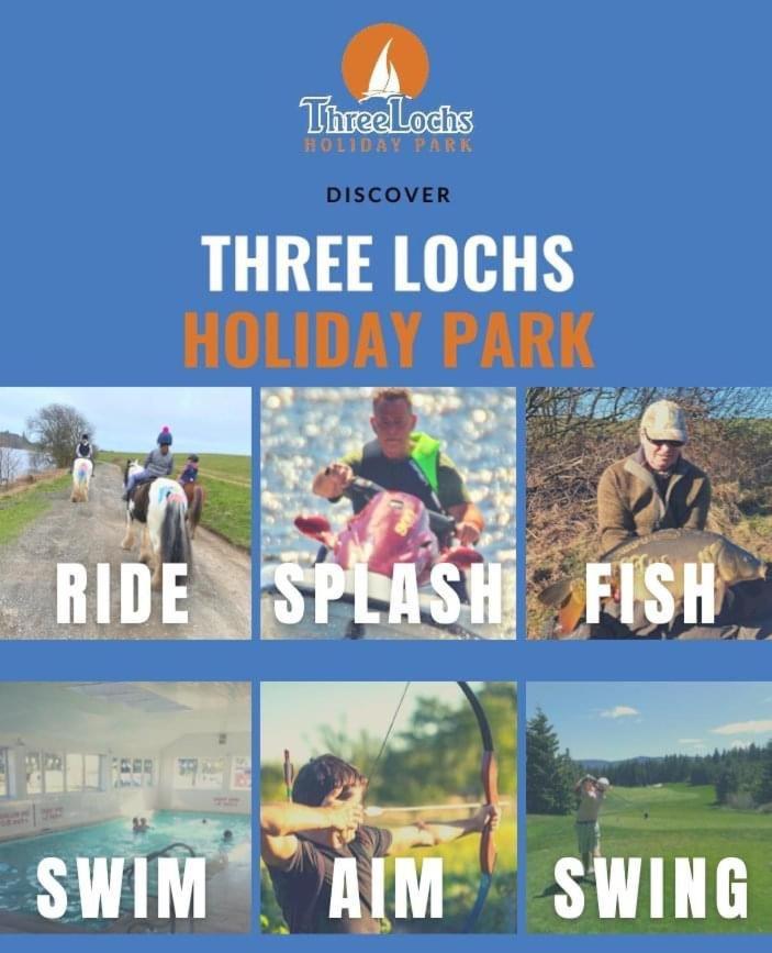 Three Lochs Holiday Caravan For Families And Couples Balminnoch Екстериор снимка